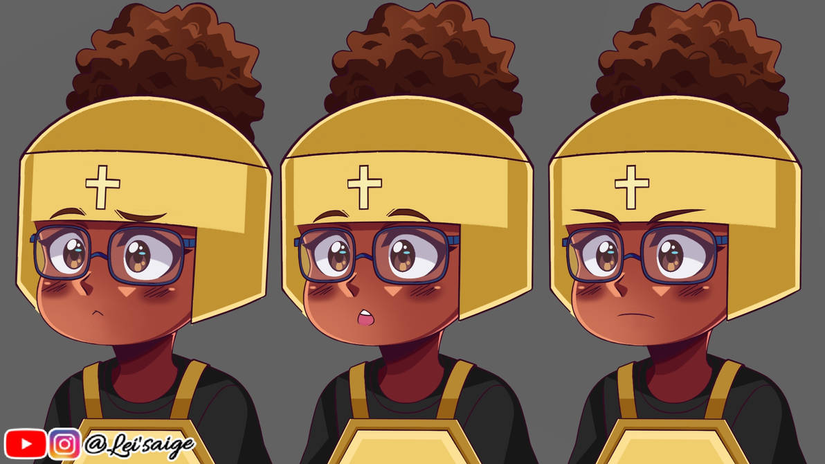 Original artwork depicting a character in spiritual armor